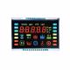 Customized 7 Segment LCD Display Ozone Anion Disinfection Machine Fresh Air Controller VA Black Background LCD For Oximeter