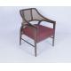 No Folded Customized Modern High Back Armchair Fabric Wood Frame