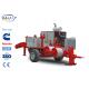 Red Color Transmission Line Equipment Double Cableway Hydraulic Puller