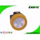 Cree 3.8Ah Coal Miner Cap Lights With Charging Indication 10000 Lux