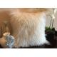 Mongolian fur Pillow Natural White Long Hair Tibetan Sheep Skin Pillow Cover 40cm