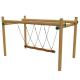 Outdoor Swing Playground Rope Bridge Polyester SGS Approved