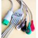 Mindray 5 Leads One Piece ECG Cable Snap AHA Standard Round 12 Pin / 6 Pin