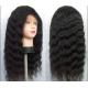 Front Lace human hair curly wigs With Baby Hair Around , deep loose wave human hair