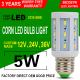 5W LED Corn COB Bulb E26 E27 5730 SMD LED Lamp Bulb (40w Incandescent Bulbs Equivalent), 360° Lighting, Non-Dimmable