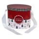 Happy Valentine'S Two Piece Lid Off Rigid Paper Gift Box With Ribbon
