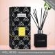 Black Square Home Reed Diffuser No Flame Fresh Smelling For Room Fragrance