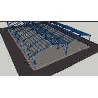Solid Prefab Metal Structures , H Shape Beam Steel Prefabricated Building Structure
