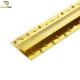 Anodized Gold Carpet Transition Strip 0.8mm Thickness With Naplock