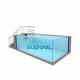 Modular Prefab Backyard Family Swimming Pool with Glass Above Ground Acrylic Panel