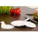 TPR Plastic Vegetable Cutter Manual Hamburger Maker Press White 16 * 7.8cm