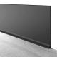 Flexible Vinyl Wall Base Rubber Cove Base with Toe 0.5'' to 8'' Height Black