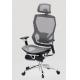 Gaming Grey Ergonomic Desk Chair PP GF Mechanism With Footrest