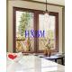 Customized Color Double Glazed 70mm Frame wood Clad aluminum Windows for Middle East market