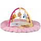 Pink Baby Play Gym and Mat , Baby Growing Baby Musical Play Gym