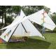 White Cotton Canvas Outdoor Camping Tents Indian Teepee Yurt Tent 320X260X200CM
