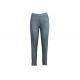 Knitted Ladies Casual Pants Fake Denim Dress Trousers Double Needle Stitch On Waist Band