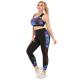Leggings And Bra Workout Plus Size Yoga Sets Breathable Moisture Wicking