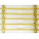 PVD Decorative Woven Mesh Golden Rigid Stainless For Railing