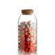 Transparent Borosilicate Food Storage Airtight Glass Jar