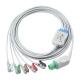 Hellige Compatible Direct-Connect ECG Cable and leadwires 5Lead AHA Grabber