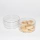 Transparent Food Grade Round Container PET Plastic Box With Clear Lid