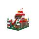 Christmas Santa Tree Commercial Inflatable Water Slides Dry Type 0.55mm PVC Tarpaulin Material