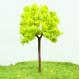 OEM Miniature Model Trees Yellow Green Street Wire Tree 7cm