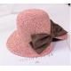 UV Protection Washable Beach Straw Hat One Removable Flower Pin Decoration For Summer