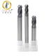 R10 TiALN Coated HRC58 Ball Nose End Mills For Milling Industry