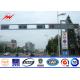 Q235 Frame polygonal / Round Highway Road Sign Board With Single Arm