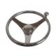 Stainless 3 Spoke Steering Wheel Finger Grips & Control Knob