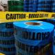 Yellow Caution PE Warning Tape 3 inch x 1000 Feet Width 75mm or customized Color re