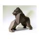 Contemporary Painted Stainless Steel Ape Sculpture 100cm Height