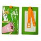 Brightly Colored 2D Flat Logo Design Soft PVC Premium Luggage Tags, PVC Travel Suitcase Labels ID Tags
