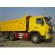 Big Yellow Dump Truck , 6x4 Rigid Tipper Trucks Used In Mining ZZ3257N3847A