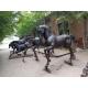 Garden bronze horse sculptures brass horse statues,casting bronze animal statues, China sculpture supplier