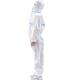 White Blue Disposable Isolation Gown , Disposable Coverall Suit For Intensive Care Unit