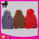 20*22+10cm 100%Acrylic 166g Chinese supplier custom blank wholesale pom beanie winter knitting hats
