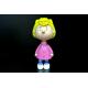 Lovely Sally Girl Small Plastic Figures With Yellow Hair Customized Material