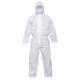 SMS Material White Disposable Protective Suit Isolation Gown Full Body