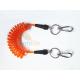 Innovative PU Tubing Safety Lanyards For Tools , Clamped Ends Tool Safety Lanyards