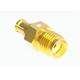 SMA Female To MCX Male RF Coaxial Adapter Gold Plated Brass 6GHz