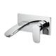 Polished Wall Mounted Mixer Taps G1/ 2 131mm 210mm Brass Material