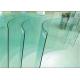 Flat / Bent Tempered Safety Glass High Strength 10mm Toughened Glass For Curtain Wall