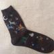 2015 Fashion cute cartoon christmas patterned design winter wool thick socks for female