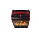 Red Electric Wood Burner Fireplace Miniature TNP-2008I-E3 For Bedroon / Office