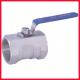 Side Entry Threaded Ball Valve , Forged Steel Soft Seated Ball Valve