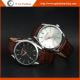 E Go Fashion 006A Stainless Steel Quartz Watch Genuine Leather Strap Watches Unisex Man