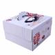 Square Birthday Cake Custom Packaging Boxes Food Grade Lvory Paper 400gsm -